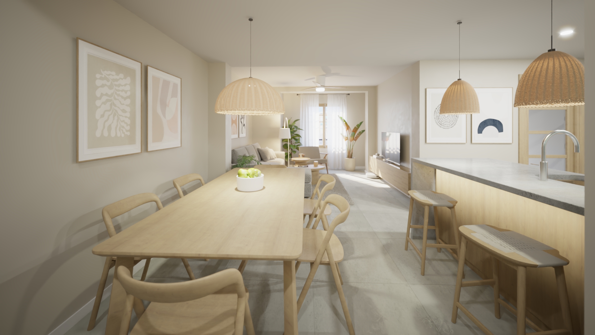 Comedor - Vivienda a la venta en el Cabanyal, Valencia