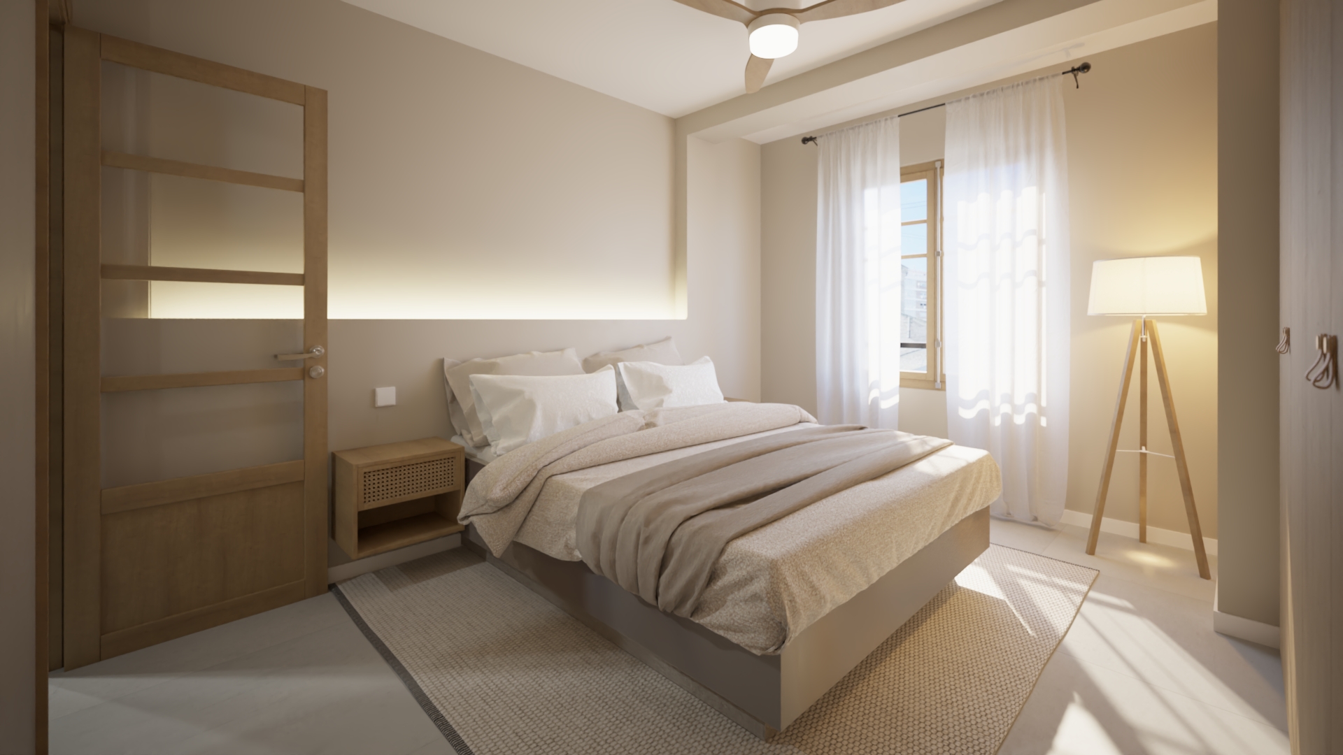 Dormitorio Principal - Vivienda a la venta en el Cabanyal, Valencia