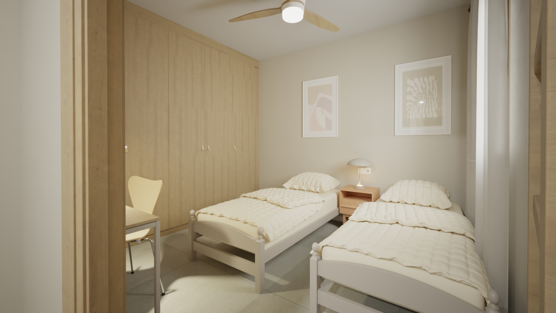 Dormitorio doble - Vivienda a la venta en el Cabanyal, Valencia